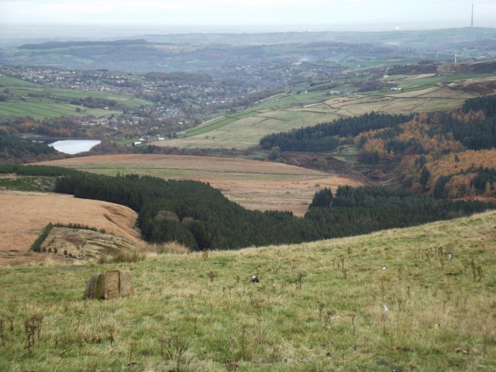 Emley Moor Mast from Holme Moss